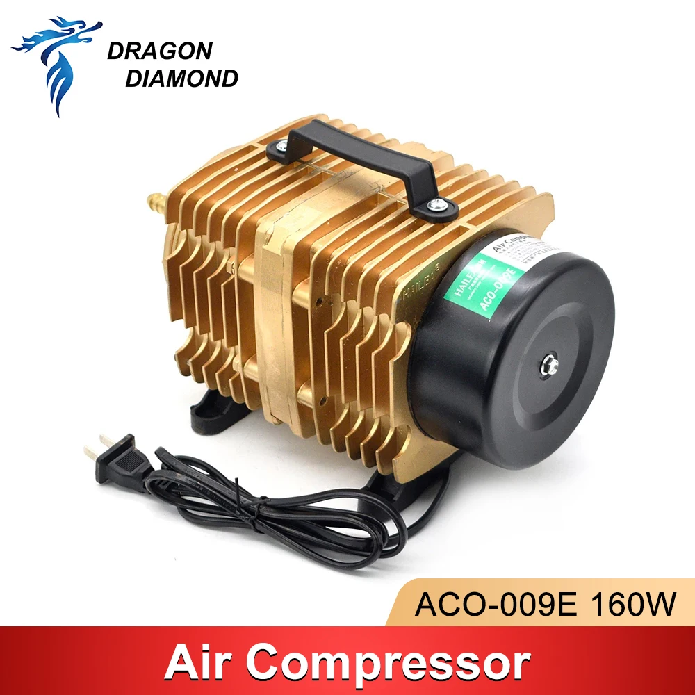 160W Air Pump Compressor AC 220V Air Assist Electrical Magnetic For CO2 CNC Laser Engraving Cutting Machine ACO-009E