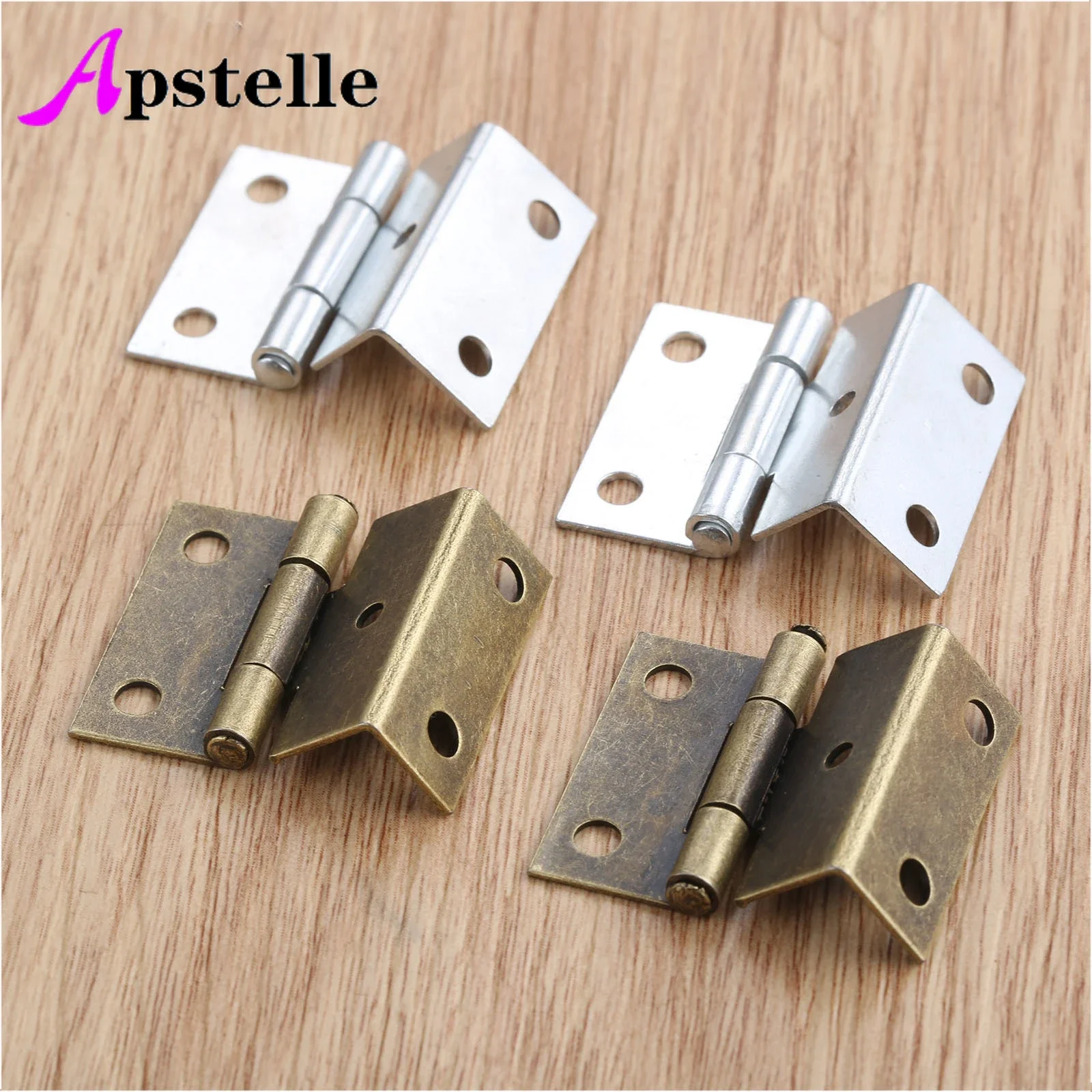 Apstelle 4 قطعة 25*15*12 مللي متر خزانة المفصلي الباب الأمتعة الأثاث مجوهرات صناديق خشبية خمر الصينية القديمة المفصلي زخرفة الأثاث