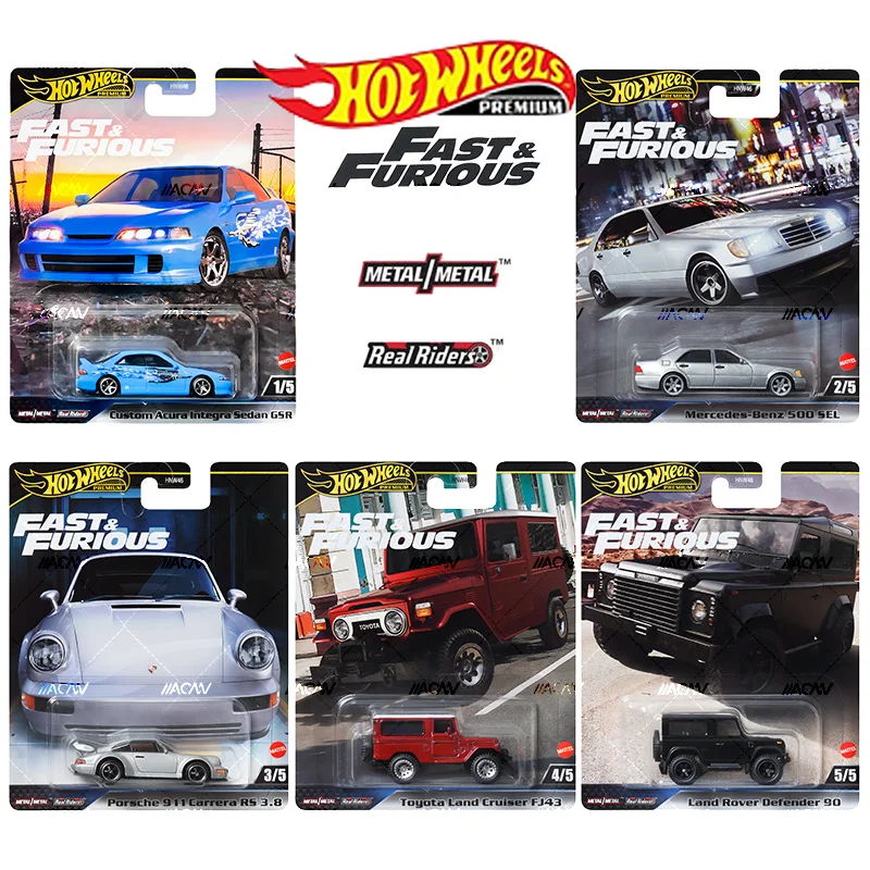 Mattel Hot Wheels 1/64 Fast Furious 2024 Series Mix 7 Porsche 911 Carrera Rs 3.8 Collectible Metal Car Toys Diecast Vehicle