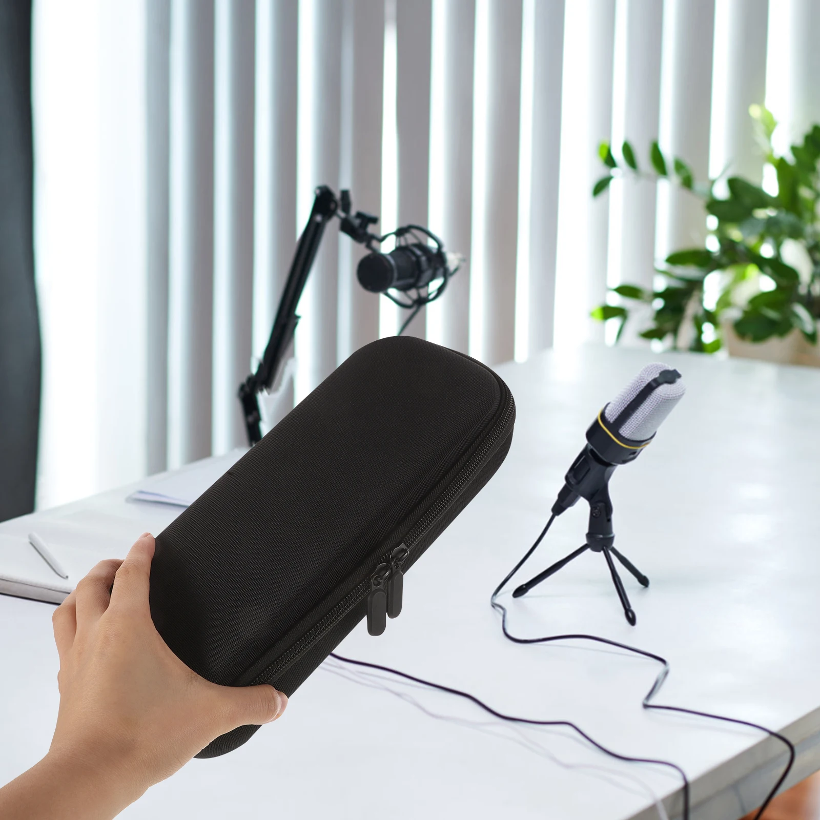 

Case Carrier Foam Handheld Microphone Carrying Eva Travel Storage Bag Accessories Outdoor