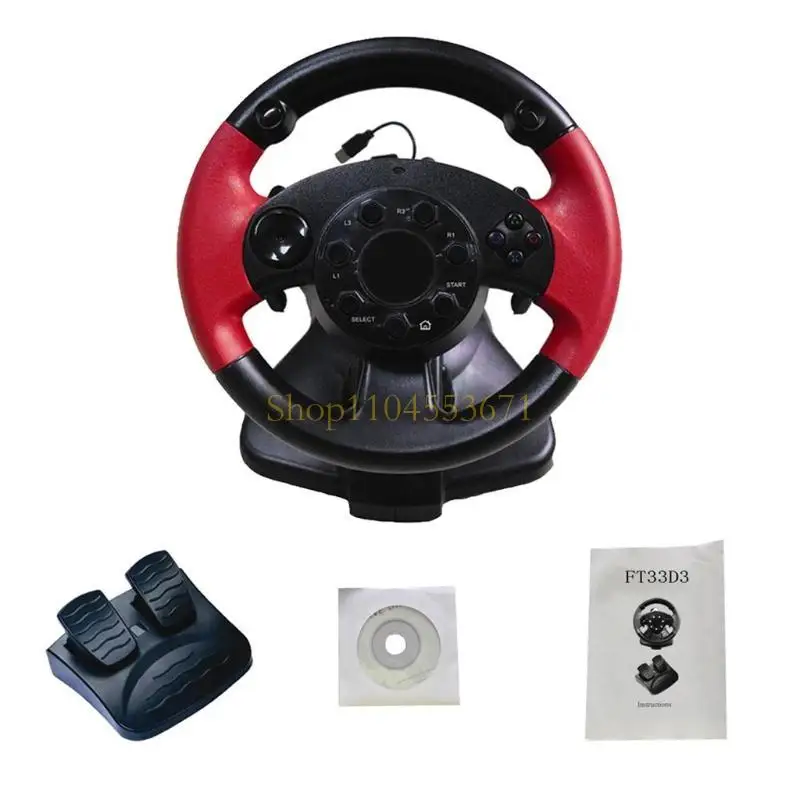 Best Seller Gamepad Steering Wheel For FT33D3 D7 Series 200 Degree Rotation Angle Dual Motor Vibration For /for  Computer