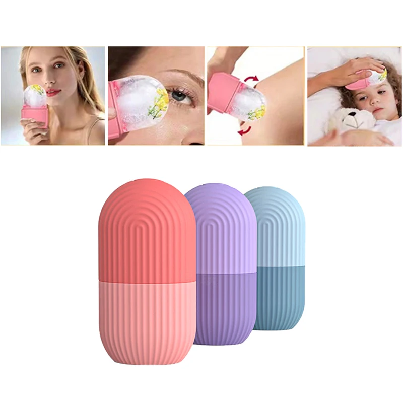 

Silicone Ice Cube Trays Ice Globe Ice Balls Face Massager Facial Roller