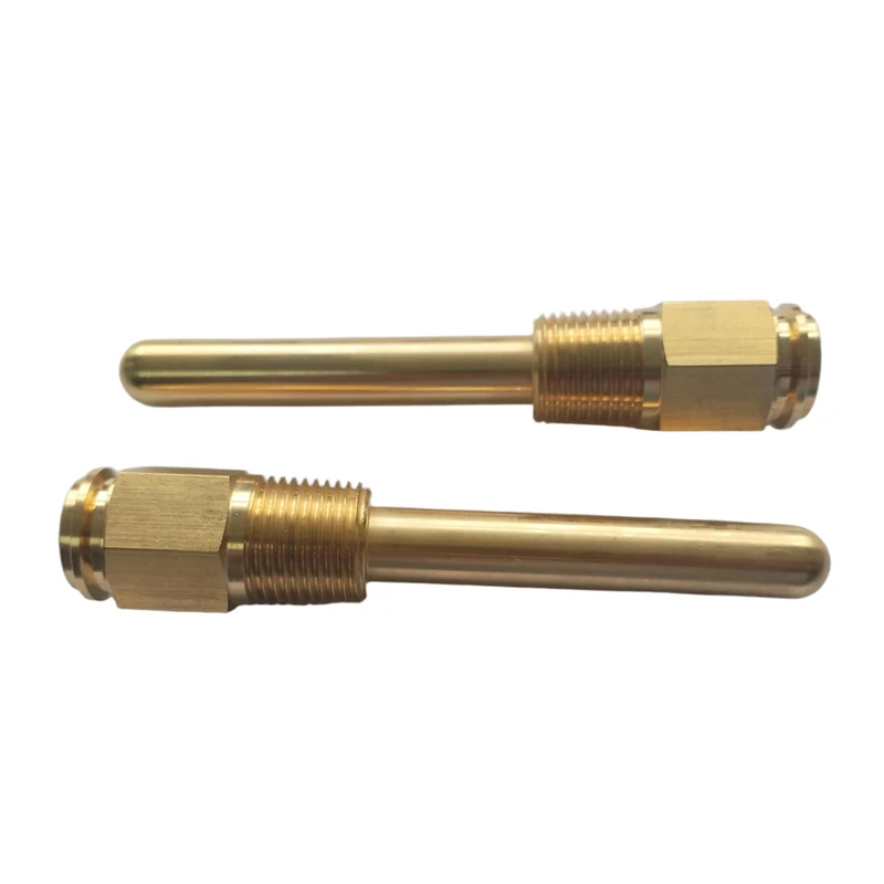 Custom CNC Turned Brass Threaded Insert OEM Non Standard Knurled CNC Machined Parts