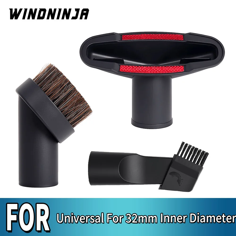 

For 32mm Inner Diameter Universal Suction Nozzle Dusting Brush Crevice Tool Vacuum Cleaner Multi Function Brush Head Accessories