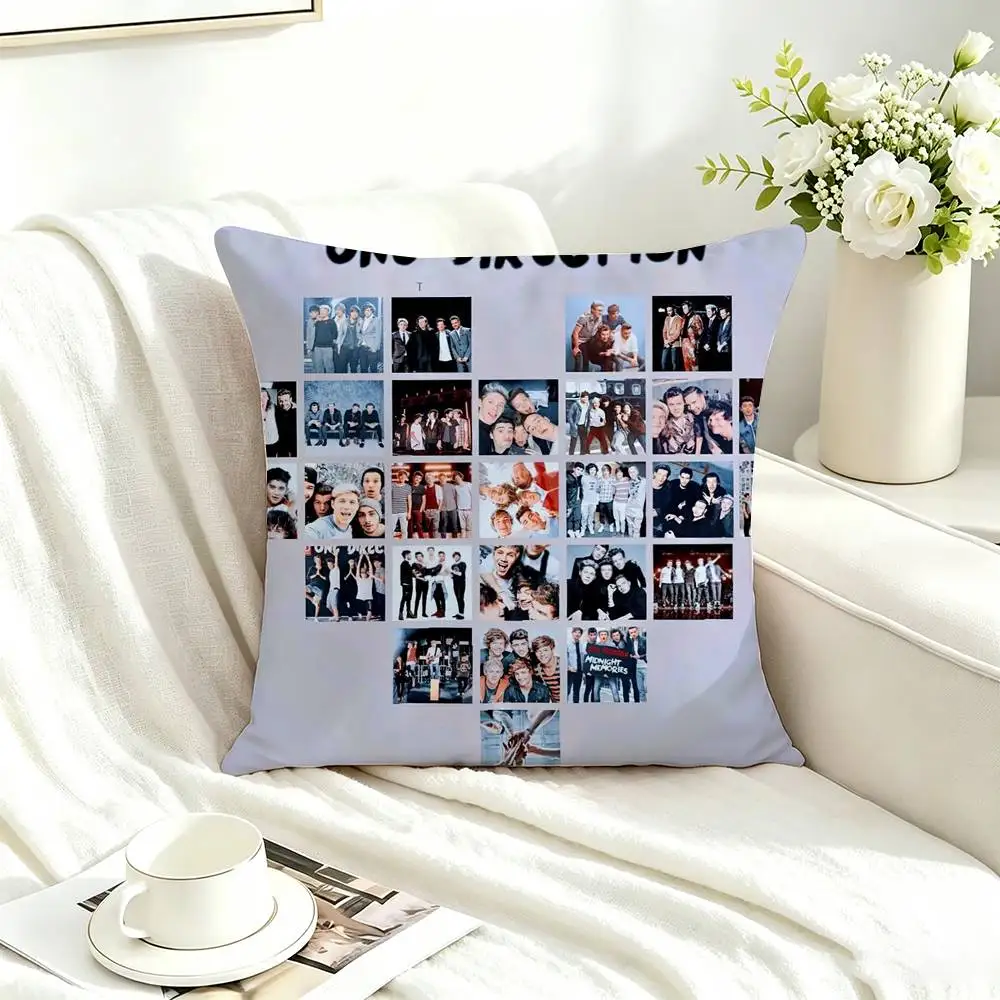 Band One D-Direction  Square Double-Sided printed Pillow Case Bedroom Bedside Pillow Sofa Cushion Cover
