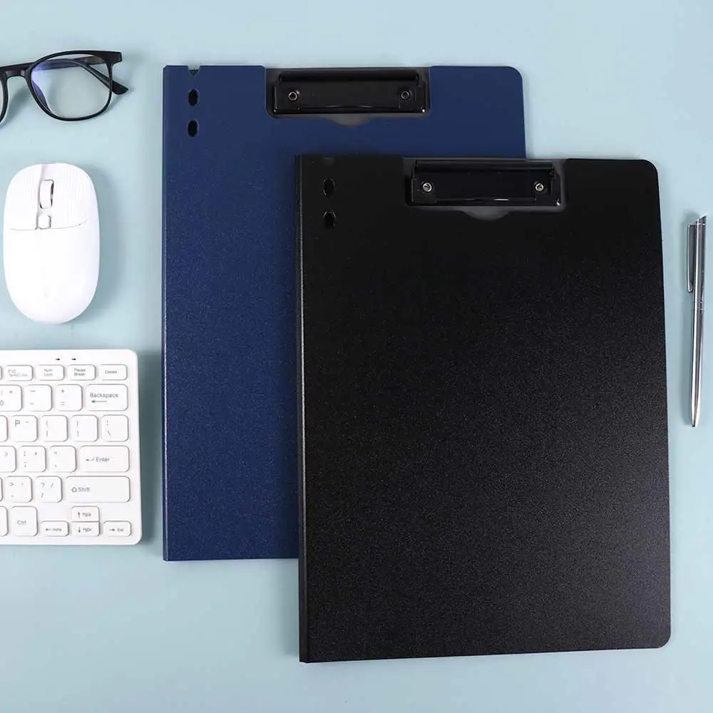 Prancheta com Clipes Duplos, Memo Clip, Writing Clipboard, File Folder, A4 File, Test Paper Storage