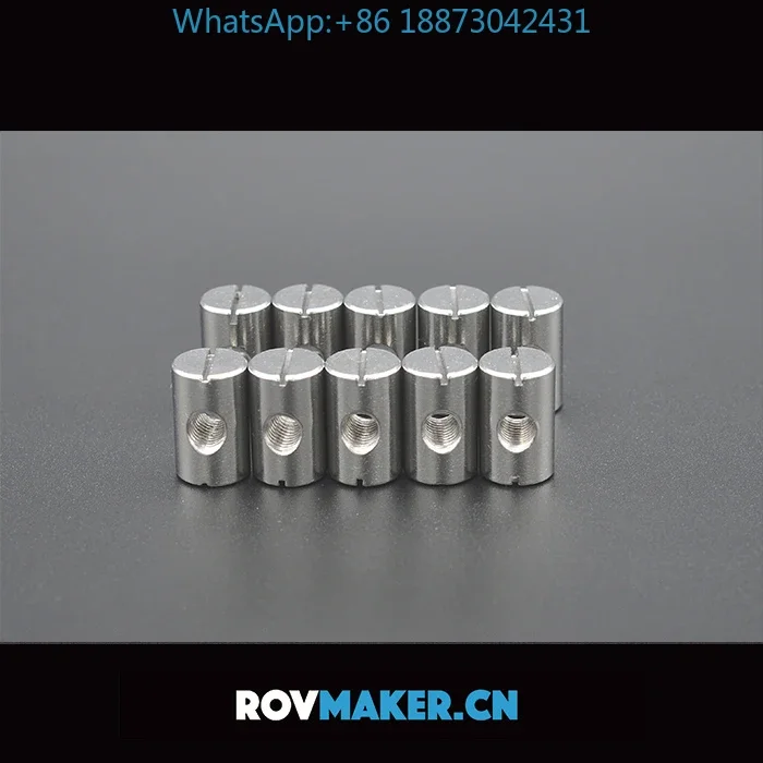 (20PCS)M6 316 stainless steel hammer nut 10 cylindrical nuts Cross hole nut frame connector