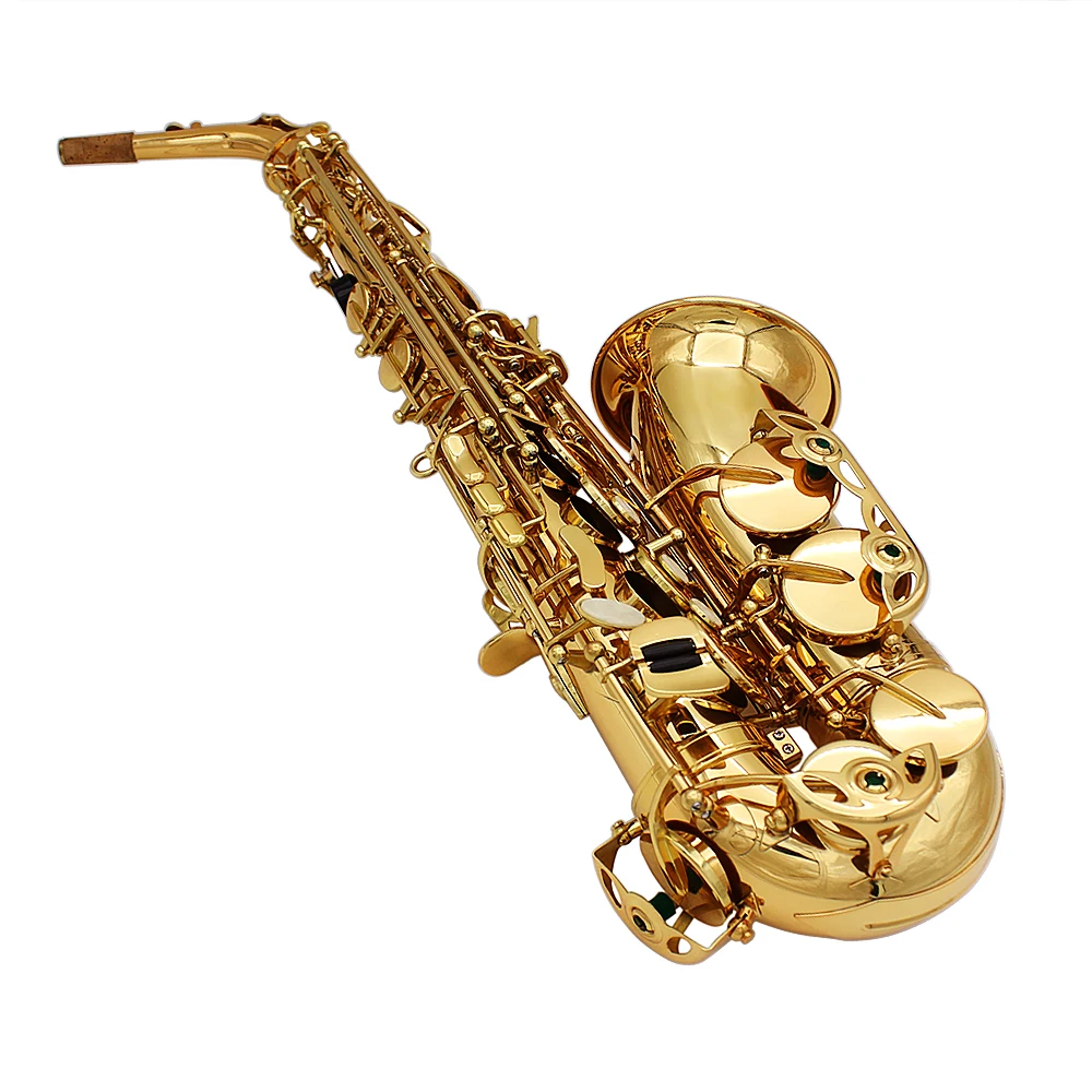 Goden SLADE Alto Saxophone Performance Brass Instrument Eb Saxophone with Box Cleaning Cloth Brush Reed Strap Trimmer Accessory