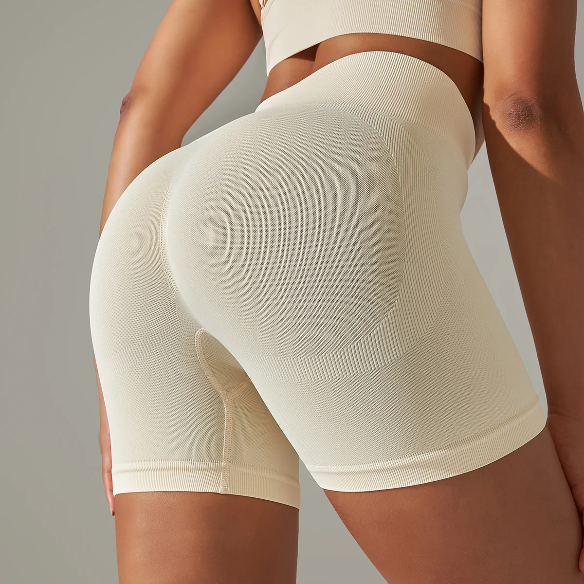 1PC Breathable Nylon Fitness Shorts Seamless Quick-Dry Peach Buttocks Leggings Women Fitness Seamless Hip Push Up Yoga Shorts
