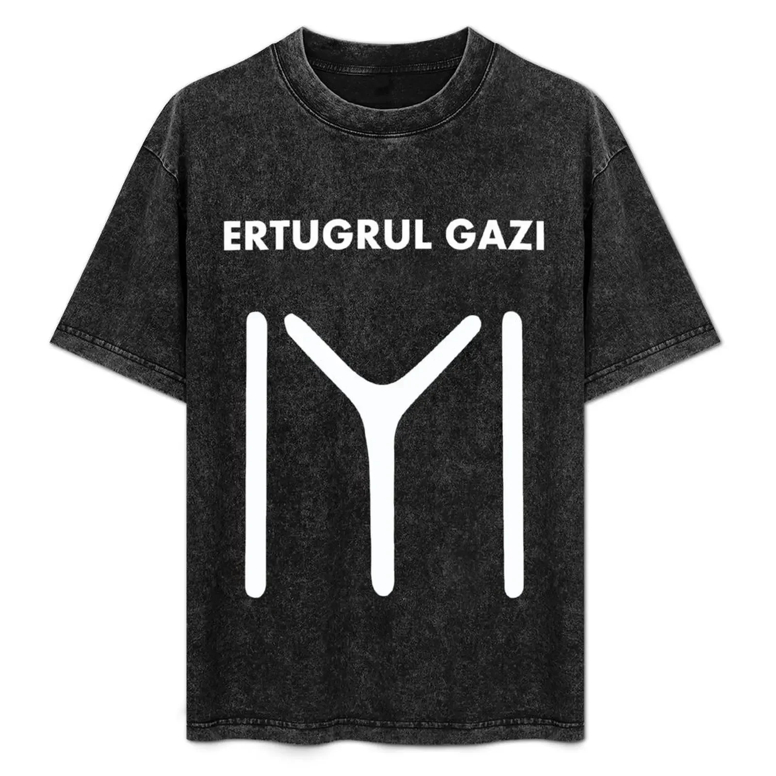 Ertugrul Gazi - Blue Kayi Flag - Ottoman Empire T-Shirt Modern Print Casual T-Shirt