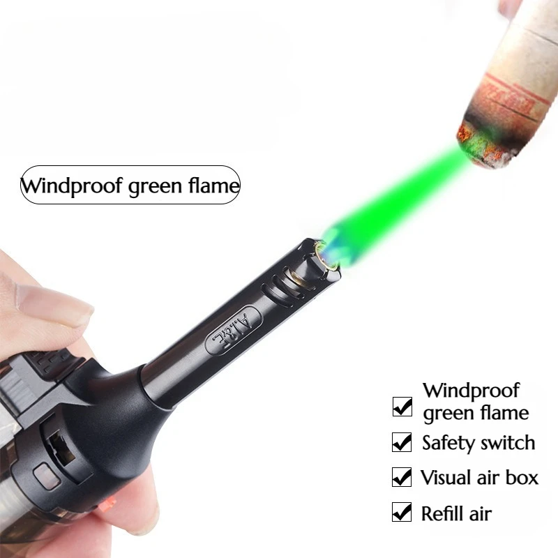 

2025 Portable Handheld Spray Gun Outdoor Moxibustion Aromatherapy Special Transparent Small Welding Gun Direct Lighter Open Fire
