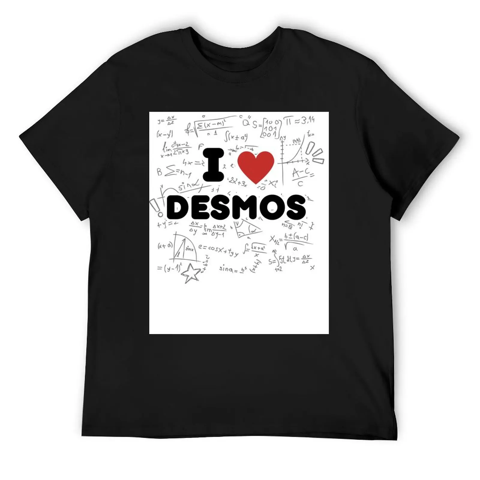 

I LOVE DESMOS Official Tee T-Shirt anime tshirt blue archive designer shirts customs mens t shirts top quality
