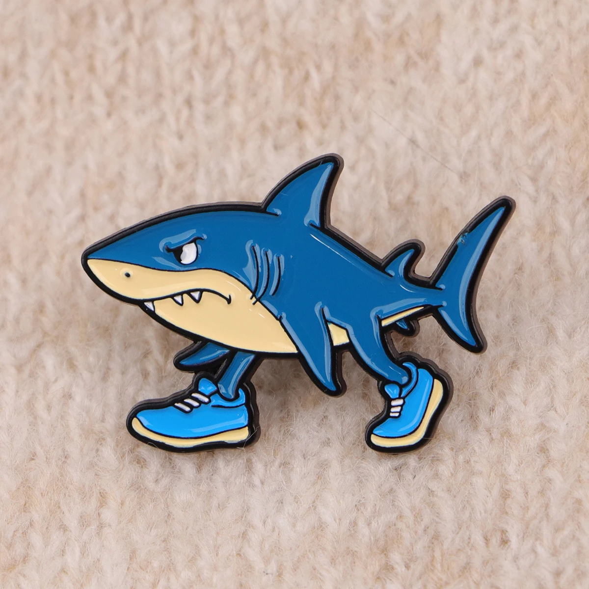 Cute Bee Brooches For Women Cartoon Bird Enamel Pin Funny Shark Metal Badge Jewelry Clothing Backpack Accessories Friends Gift
