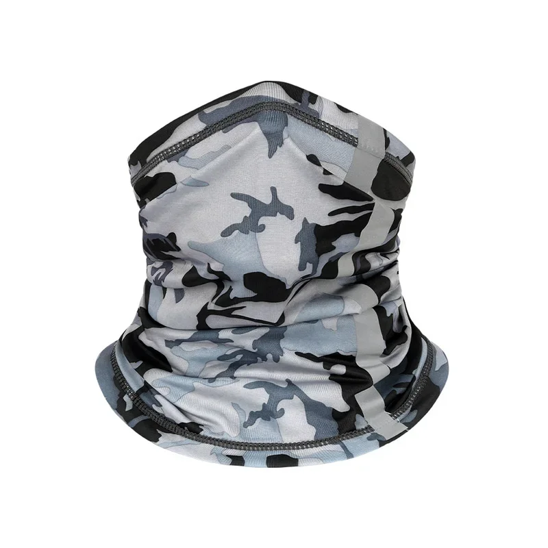 Summer Cycling Face Mask Full Face Neck Coverage Breathable Quick Dry Sun Protection Face Cover with Reflective Strips