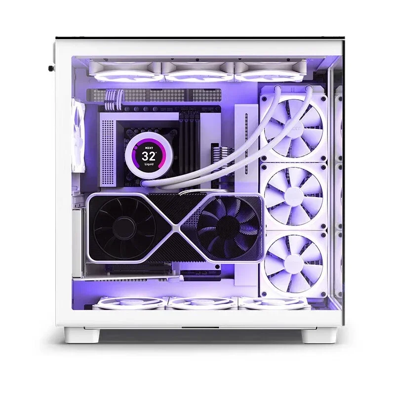 

Computer Case NZ-XT H9 Elite Dual-Chamber Mid-Tower Support ATX / Micro-ATX / Mini-ITX Desktop Gaming PC Case