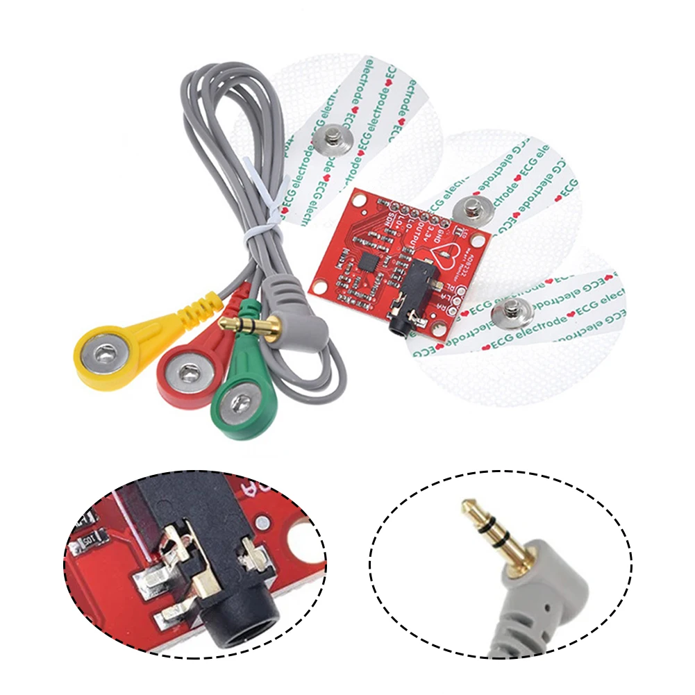 AD8232 modulo sensore elettrico muscolare bianco per facilitare la prototipazione/sviluppo segnale Raw analogico EMG raccogliere per Arduino