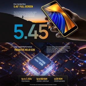 Ulefone-Armadura X12 Pro NFC Android 13, MTK Helio G36, 8, 64, NFC, 4860 MHz, 13 6 principais vendas bateria dremel 8100 - №2