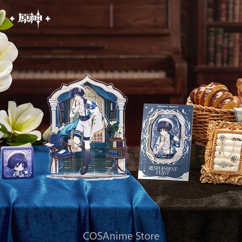 

Официальная коллекция Genshin Impact «Мерцающий Ночной Банкет»: акриловые подставки, брелоки и значки с персонажами аниме-игры Wanderers