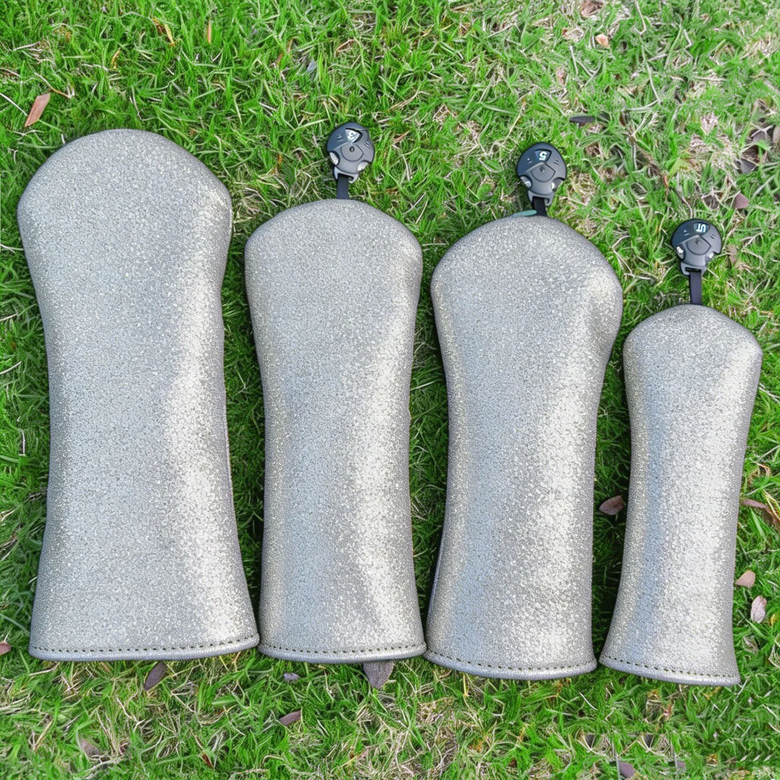

Glittery Golf Club Head Cover Elastic Band Driver Fairway UT Protective Headcover for Golfing Training Driving Range