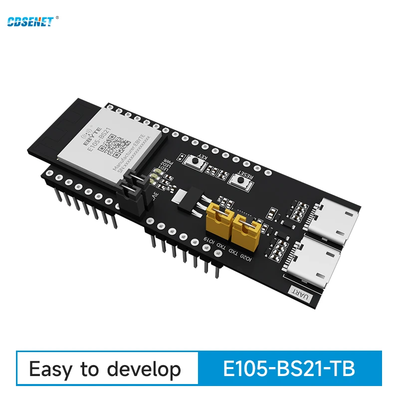 

SLE Development Test Board 2.4G BS21 Nearlink CDSENET E105-BS21-TB Low Power Long Distance SLE BLE5.2 AT Command