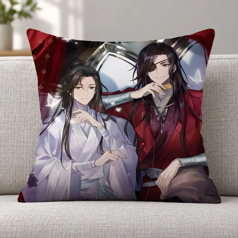 Anime Fantasy H-Heaven Official Blessing Cushion Cover Soft Plush Decorative Sofa Bedroom Living Room Car Dorm Home Decor Gift
