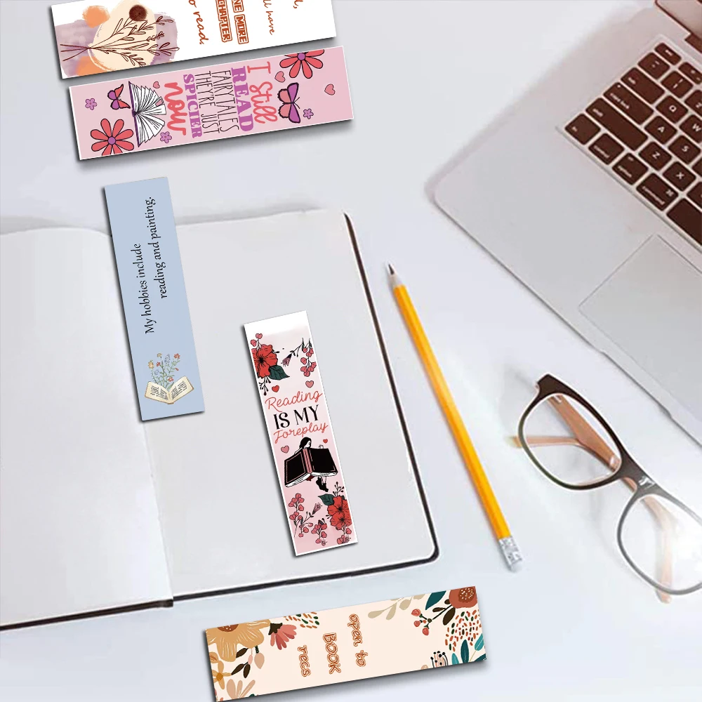 30PCS Read Book Bookmarks Personalized Living Room Supply Graffiti Durable library Living Room Harajuku Durable Bookmark