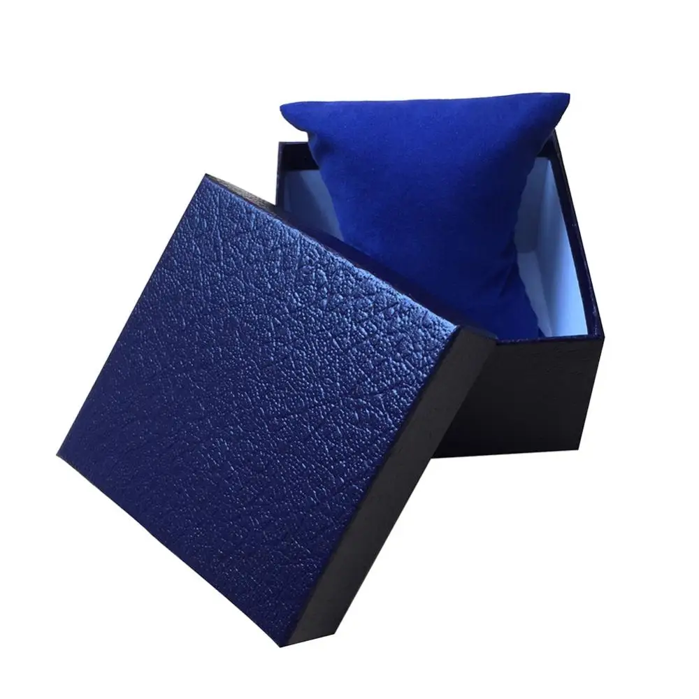 فو الجلود والمجوهرات ساعات المعصم حامل عرض صندوق تخزين منظم حالة هدية صندوق ساعة منظم #5