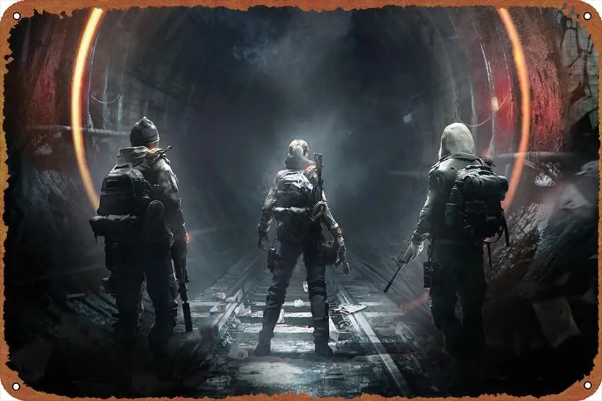 Underground Video Game Tom Clancys Metal aluminum poster retro home decoration bar office coffee shop kitchen bedroom restaurant