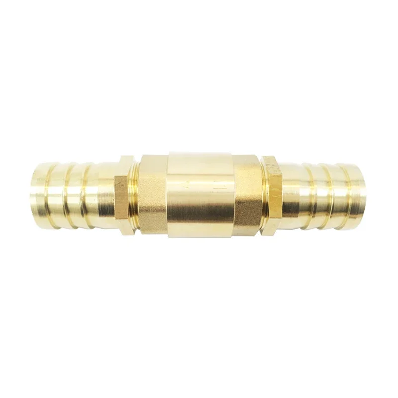 Detalhe 2 de Válvula solenoide 6mm 8mm 10mm 12mm 14mm 16mm 19mm 25mm 32m Hose Barb Brass Vertical Lift Spring Check Valve One Way Non-return Valve For Water Água e vapor