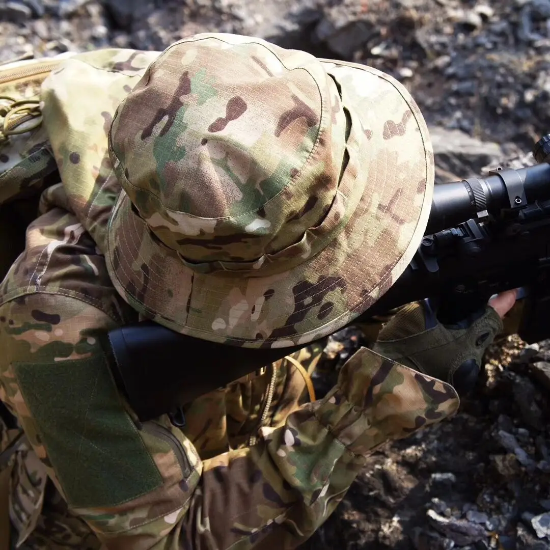 Tactical Airsoft Sniper Camouflage Boonie Hats Nepalese Cap Militares Mens American Hunting Accessories Hiking Caps