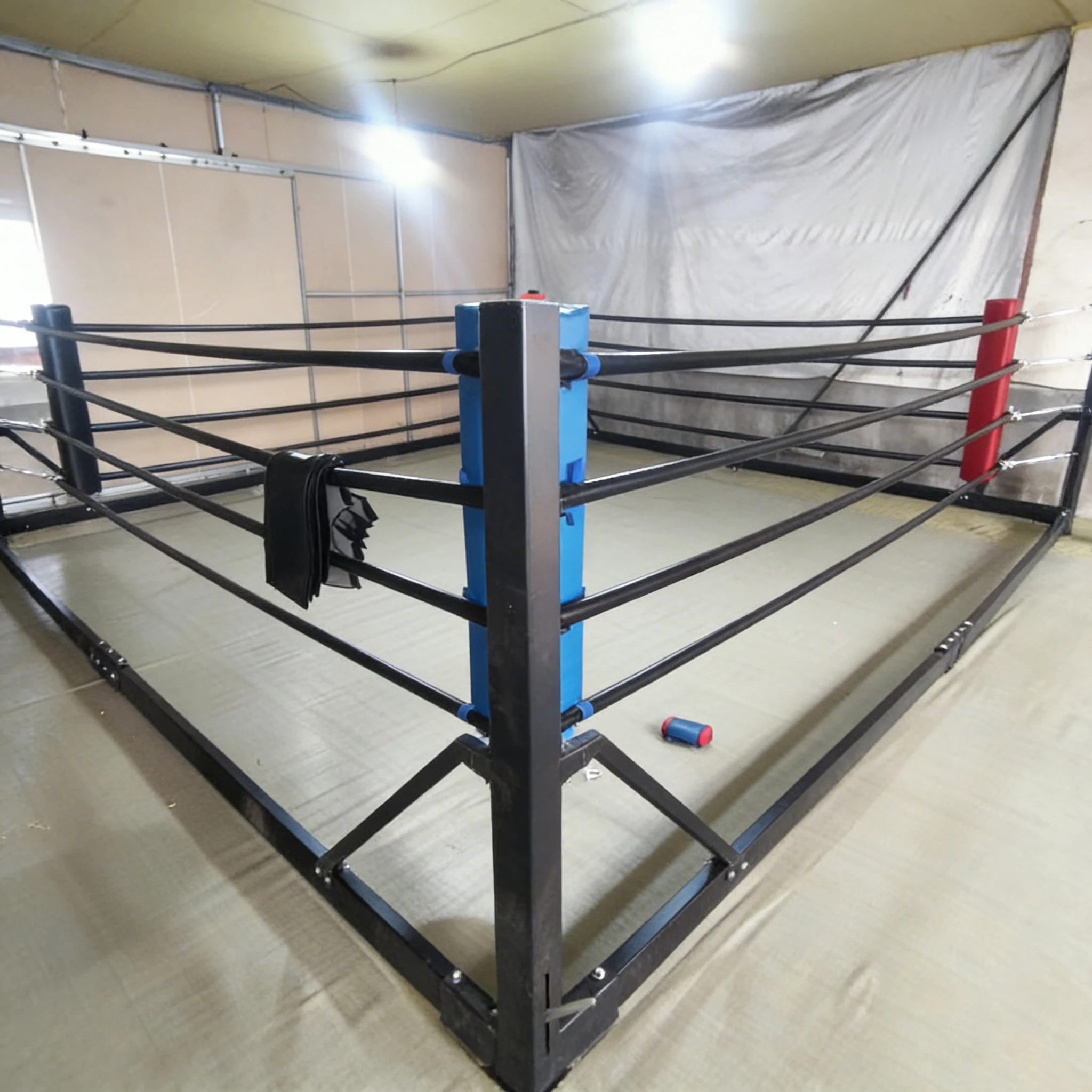 Fist Ring De Boxeo Plegable 4m/5m Custom Logo Portable Extendable Boxing Ring  for Export  Collapsible  Floor Boxing Ring - view 3