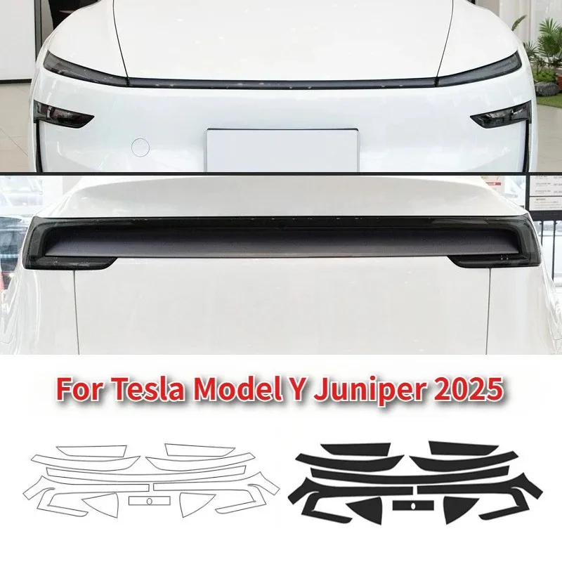 

Headlamp Protective Film for Tesla Model Y Juniper 2025 Launch TPU Transparent Smoked Black Headlight Film Decor Car Accessories