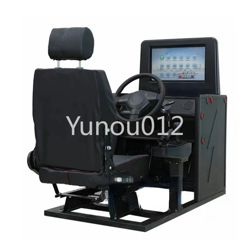 High Quality Black Vehicle Auto Car Driving Training Simulator Machine