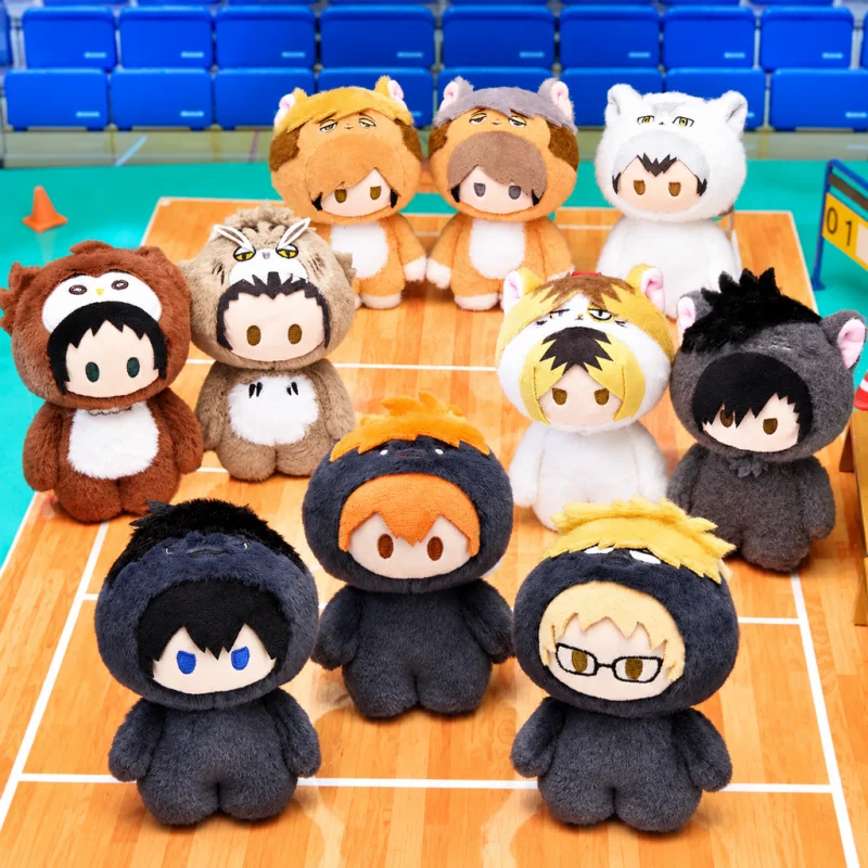 Official Kayou Haikyuu Plush Pendant Animal Series Anime Peripheral Cute Animal Stuffed Doll Hanging Decor Gift For Anime Fans