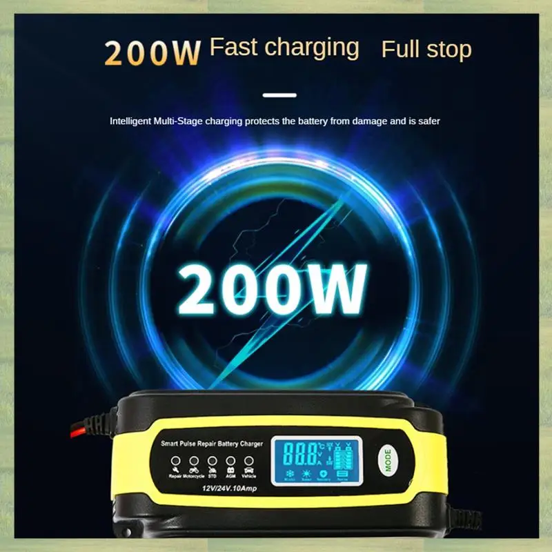 

N15R-12V/10A 24V/5A Car Battery Charger Automatic Smart Pulse Repair Battery Charger Maintainer For Car Motorcycle