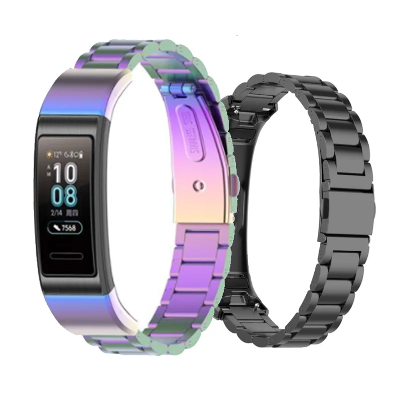 

Металлический ремешок для часов FIFATA из нержавеющей стали для Huawei Band 3/3 Pro/4 Pro, сменный смарт-браслет для Huawei Band