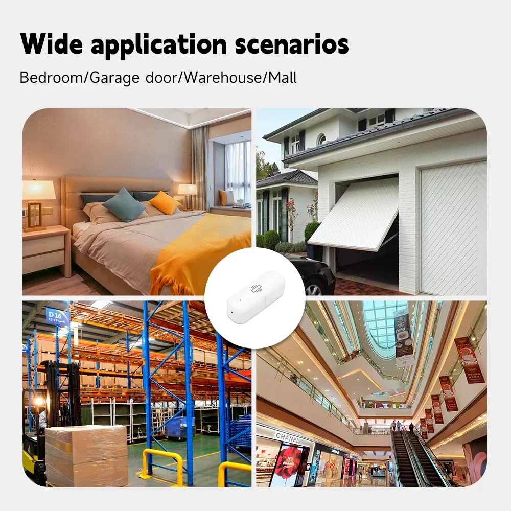 Tuya مستشعر اهتزاز للحياة الذكية ، شاشة واي فاي ، تحكم بتطبيق ، حماية أمنية ، مستشعر Zigbee ، إنذار صدمات الحركة