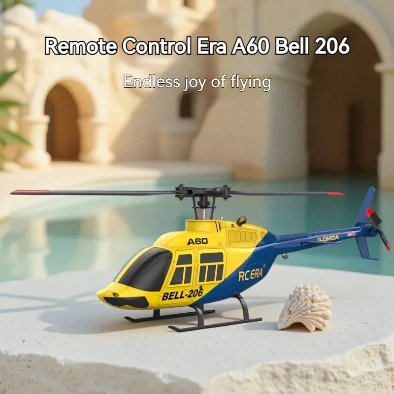 

RCERA A60 Air Pressure Fixed Height 4-Channel Remote Controlled Aircraft Drop Resistant Model Single Propeller Helicopter Toy