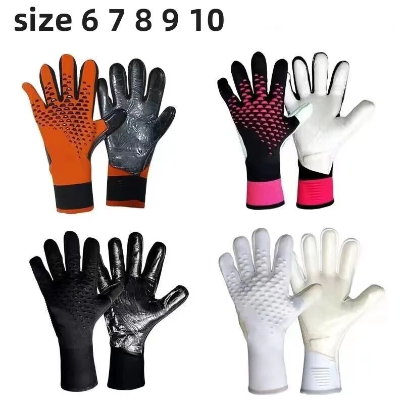 Football Gloves Kids Adults Soccer Goalkeeper Thickened Latex Non-Slip Goalie Training Match Children Goalkeeper Football Gloves