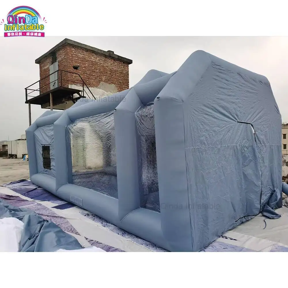 

Rental Inflatable Painting Tent Gray Inflatable Spray Booth For Car Washing