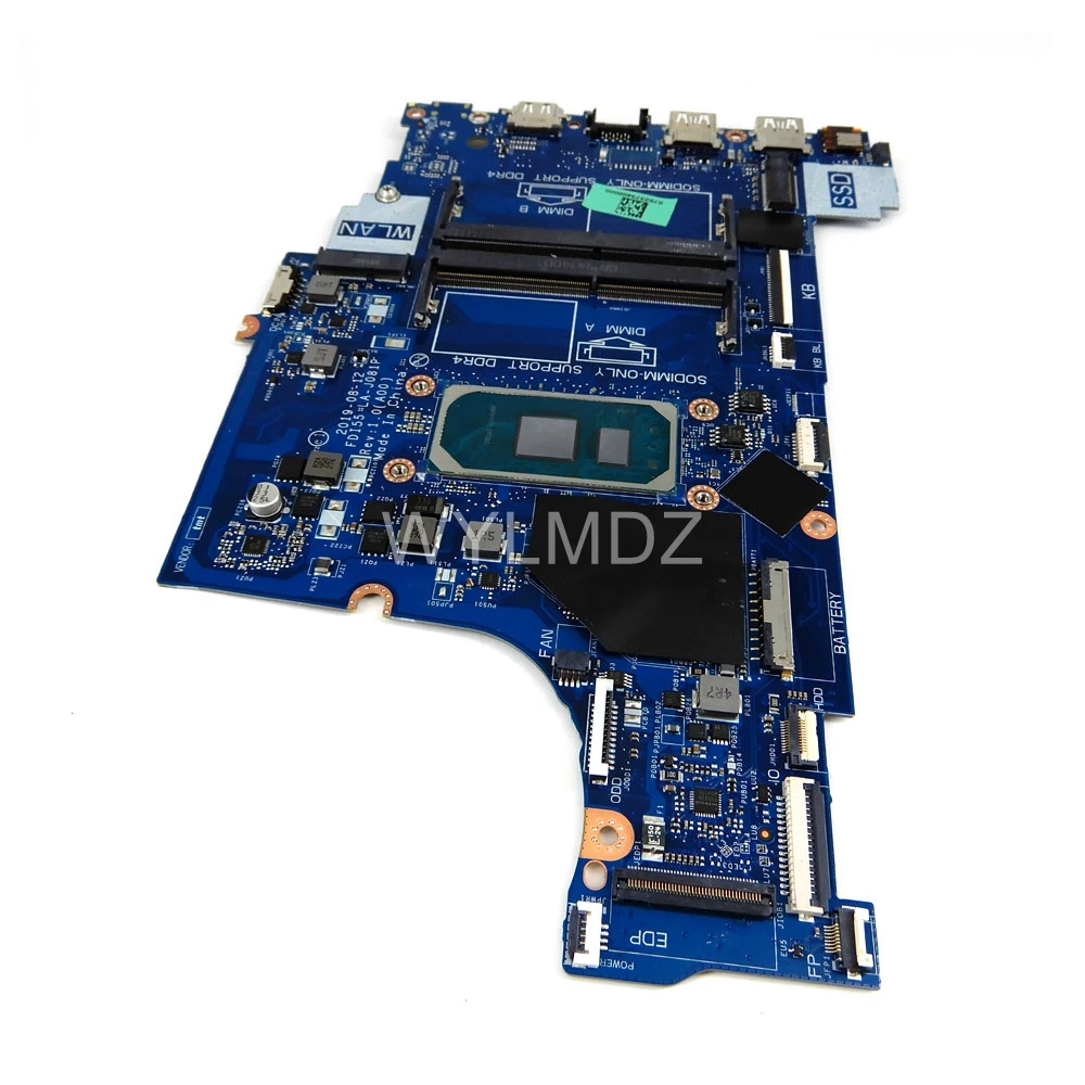 LA-J081P placa-mãe para dell vostro 3401 3501 3491 inspiron 3493 3593 3793 5593 portátil i3 i5 i7-10th gen cpu notebook mainboard