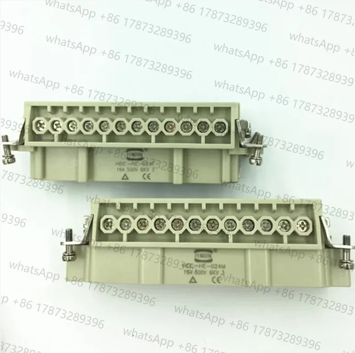 Heavy Duty Connector 24 Pin Aerial Plug Hot Runner Connector 24 Pole Male and Female Insert HDC-HE-024-M/F