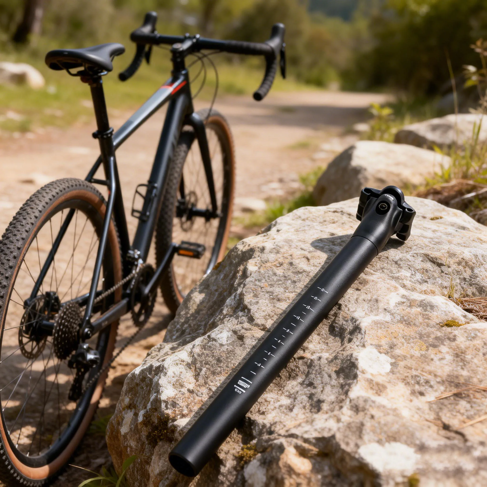 

TESNO Bicycle Seatpost MTB Road Ultralight Aluminum Alloy Bike Seat Post Saddle Seat Tube 30.9/31.6mm*350mm Cycling Parts