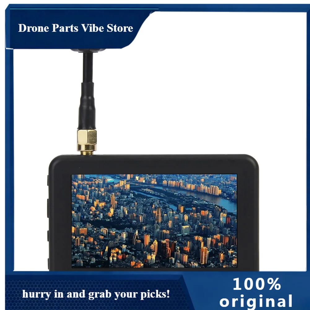 

APDMKR LS-5804 Micro 3 inch 5.8G 40CH FPV Monitor Mini Handheld Display 16:9 480x320 Auto Search Built-in Battery for RC FPV Dro