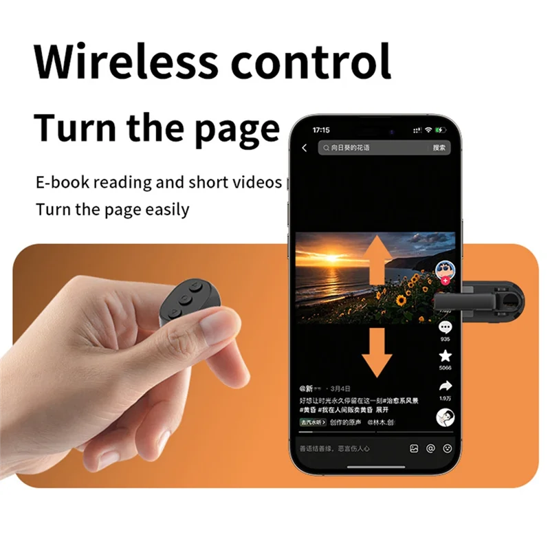Remote Control Page Turner Camera Camcorder For Kindle Paperwhite Oasis Kobo Ereaders+ Remote Control Extenders-[Y06A]
