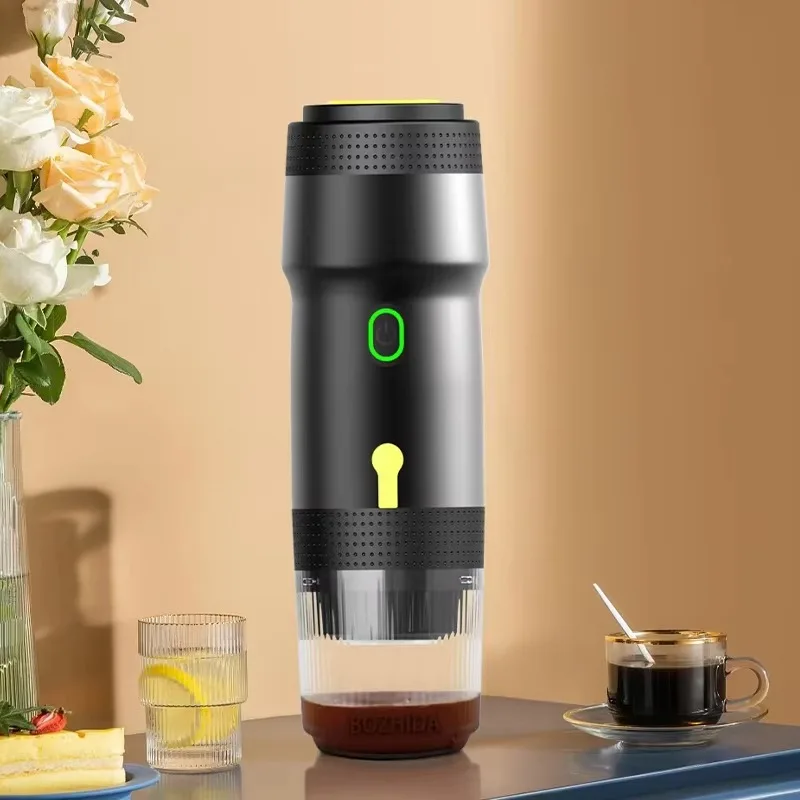 

Rechargeable Self Heating Cup Espresso Machine Capsules Coffee Pods On-the-go Use Travel Portable Coffee Maker