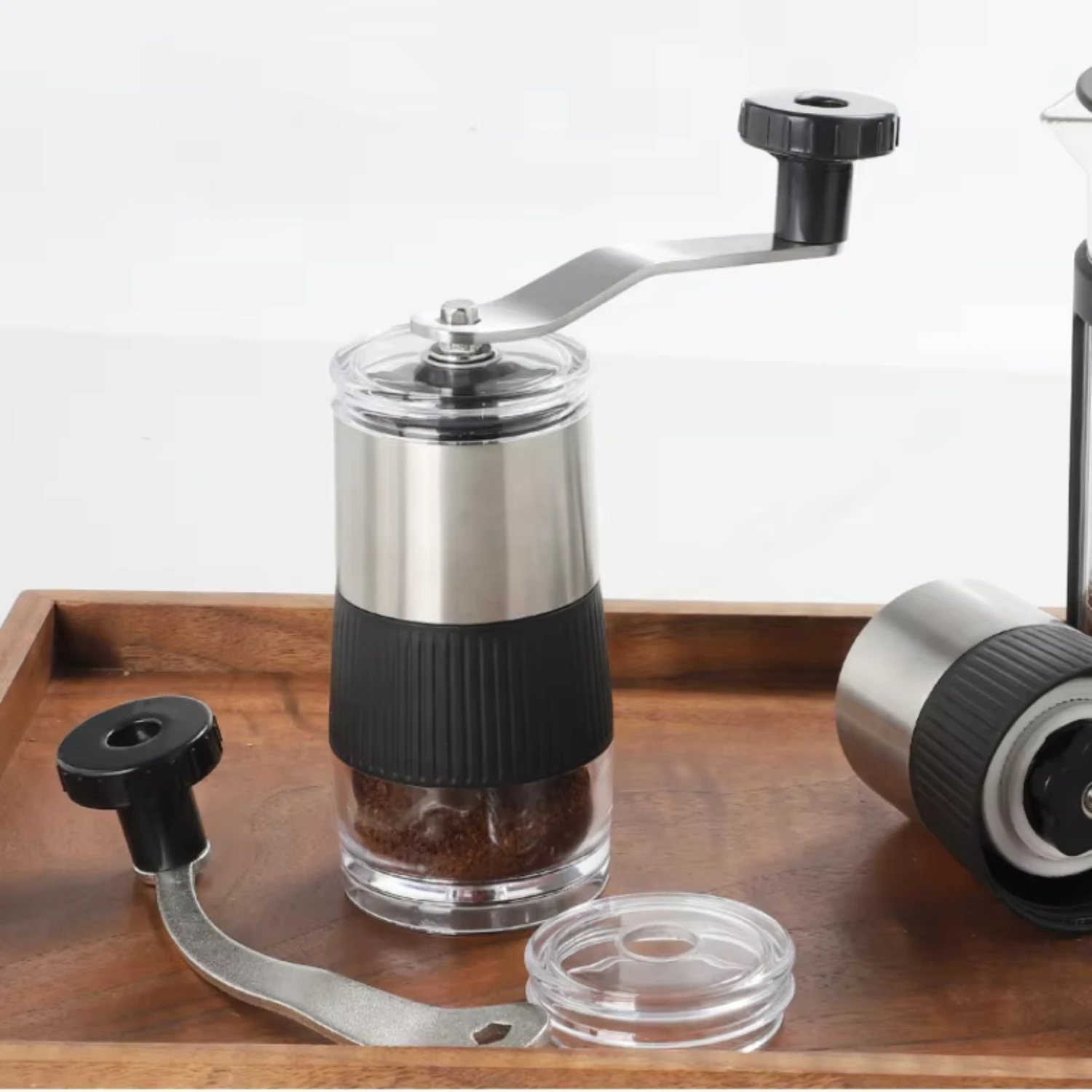 Mini Hand Cranking Coffee Grinder - Stainless Steel & Ceramic Core - Manual Bean Grinder