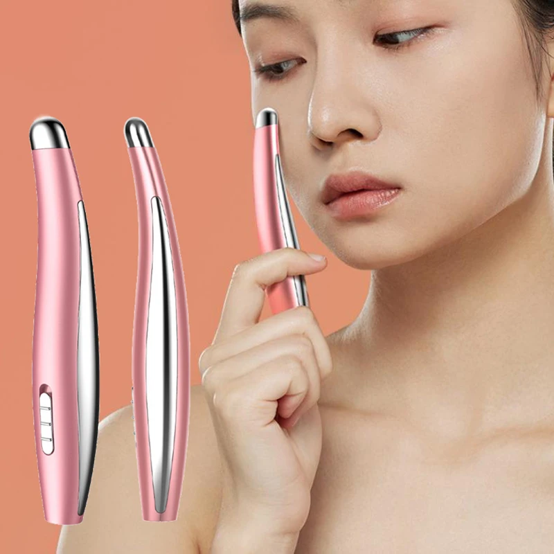 

Electric Eye Massager For Dark Circles Puffiness Relief Micro Vibration Facial Under Eye Bags Treatment Skin Care Tool