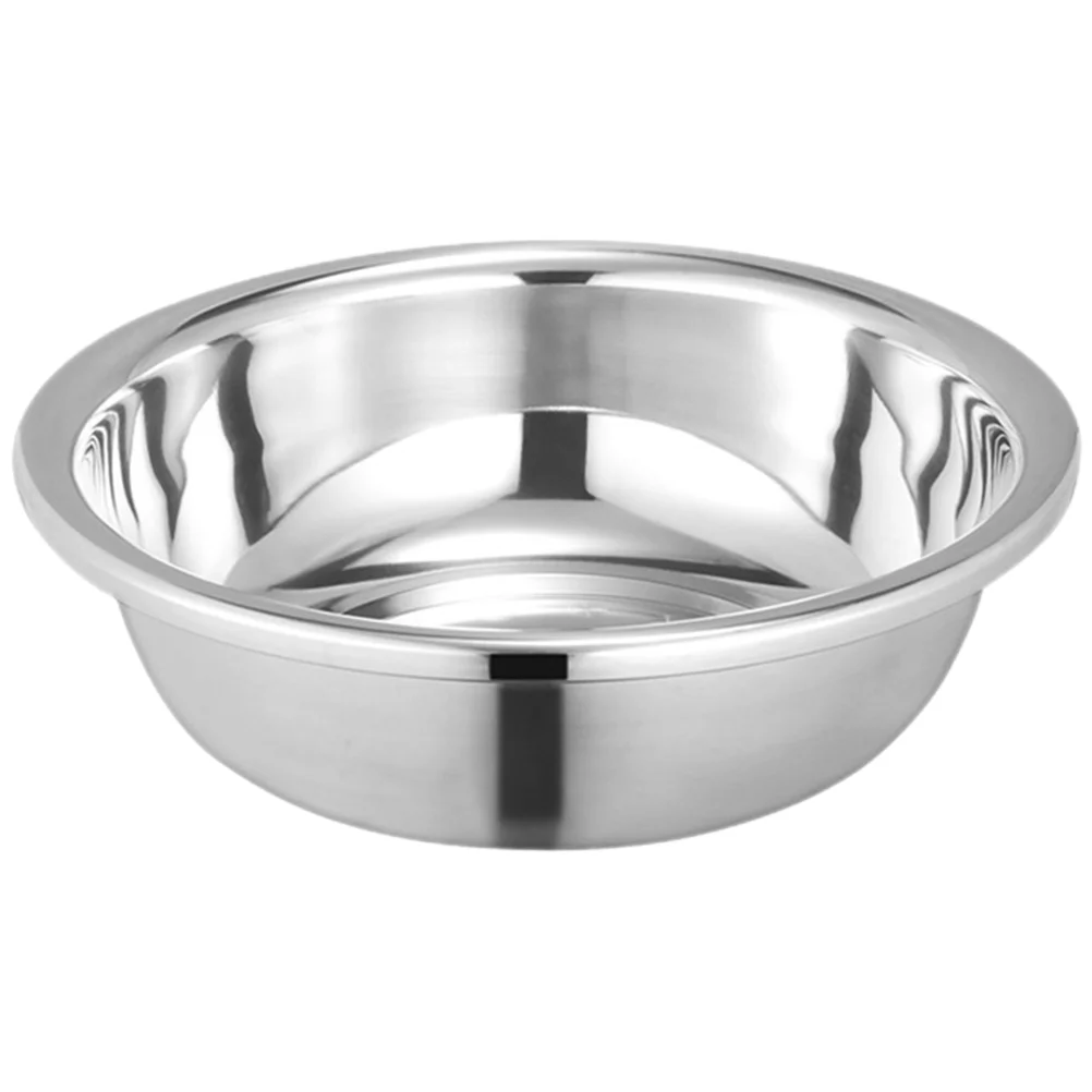 

Stainless Steel Vegetable Basin Large Bowl Mixing Metal Bowls Household for Kitchen