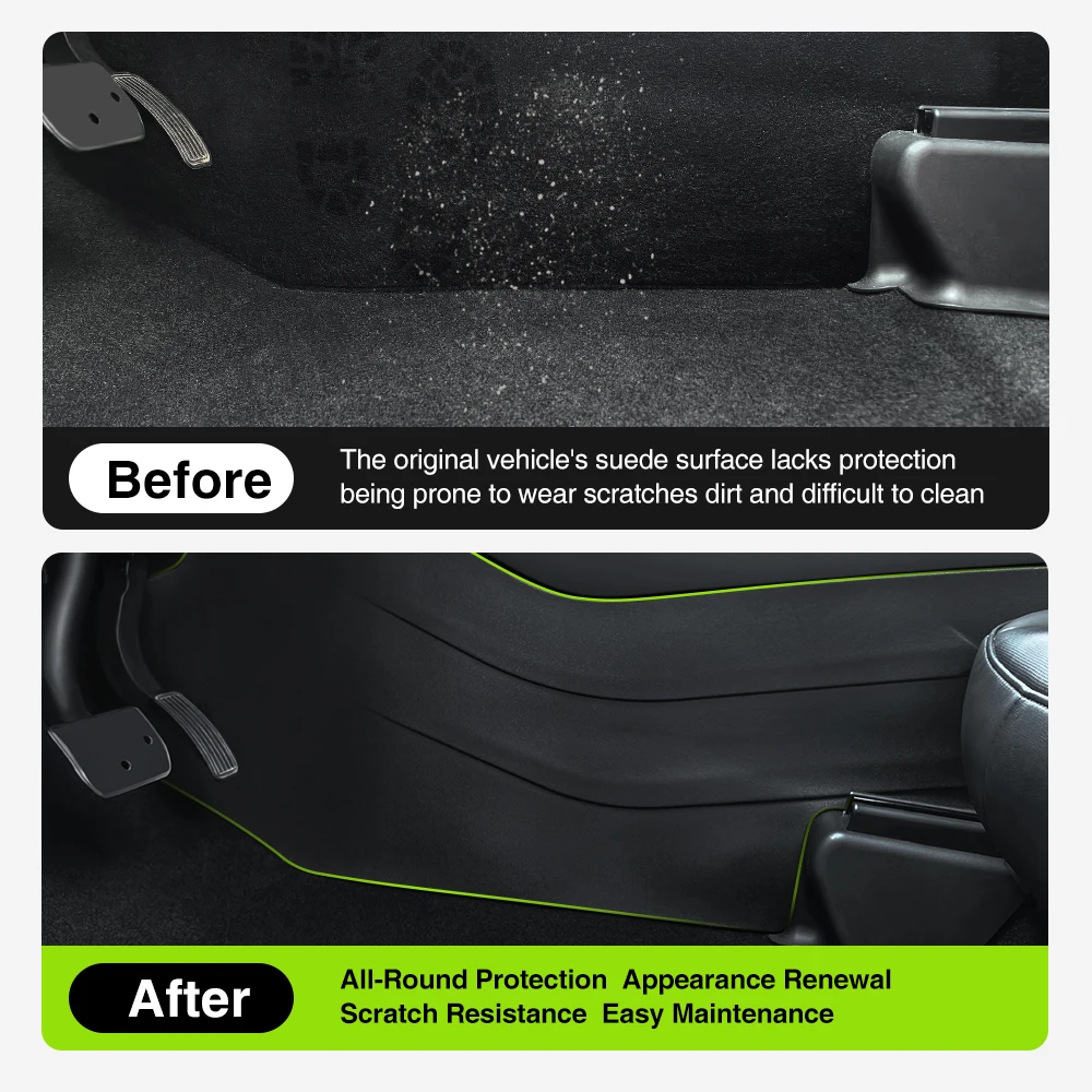 For Tesla Model Y Juniper Model Y L 2025 TPE Anti-dirty Car Center Console Side Panel Anti Kick Pad Protector Auto Accessories